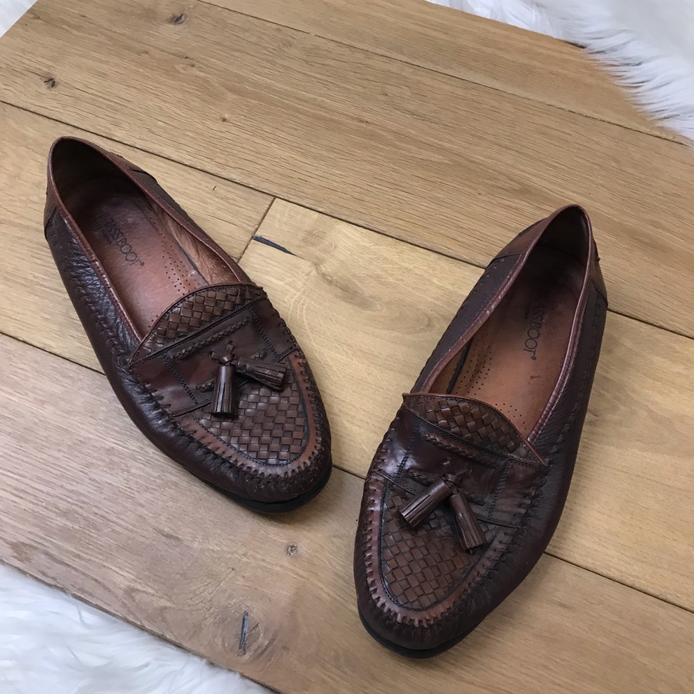Brassboot Brown Tassel Leather Loafers